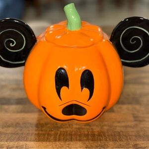 Mickey Mouse Halloween Pumpkin Cookie Jar